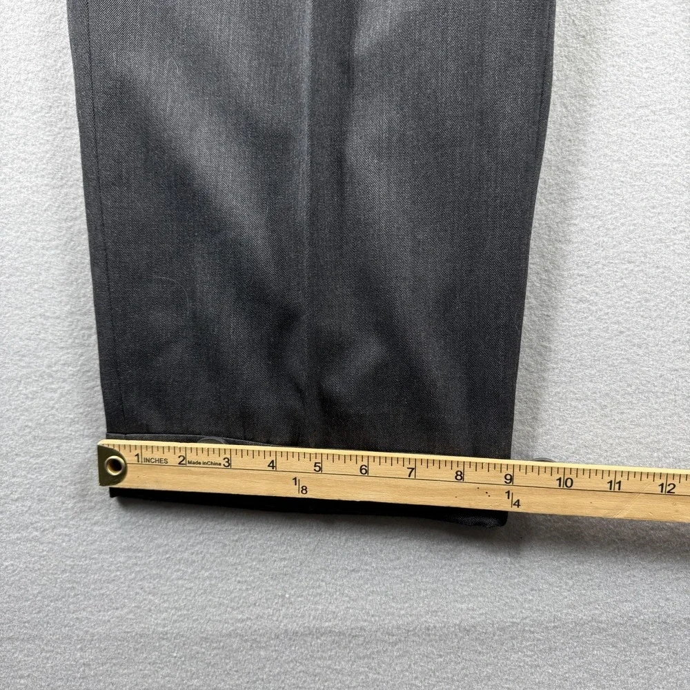 Joseph & Feiss International Pants Mens 36x32 (Fit 36x26) Gray Wool Dress Cuffed
